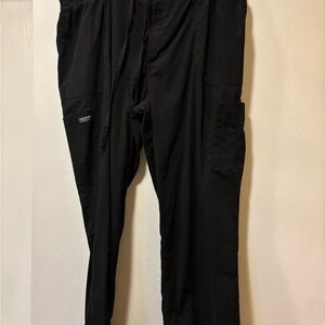 Cherokee Black Men's Cargo Pants with Drawstring Waist